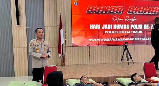 
					Polres Kutim Gelar Donor Darah Kolaboratif Peringati HUT Humas Polri ke-74