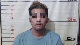 Tersangka RJ (25) usai diamankan aparat polisi. (Istimewa)