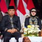 Wali Kota Bontang dan Wakilnya saat perayaan HUT ke-26 Kota Bontang, Rabu (15/10). (Foto:PPID)