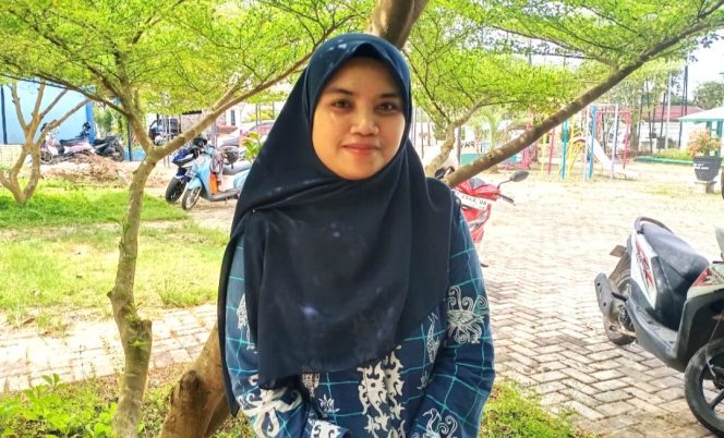 
					Promkes Puskesmas Bontang Utara I (PKM BU I), Lisa Fitria Ningrum. (Foto: Mirah)