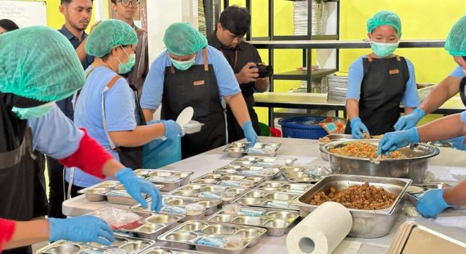 
					Pelaksanaan program Makan Bergizi Gratis (MBG) di Kota Bontang. (Dok. JP)