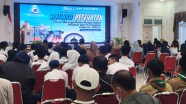 Seminar kesehatan bertema “Peran Olahraga dalam Pengendalian Obesitas dan Pencegahan Diabetes Melitus” oleh Dinkes Bontang di Pendopo Rumah Jabatan Wali Kota Bontang, Selasa (2/12/2025). (Foto: Mirah)
