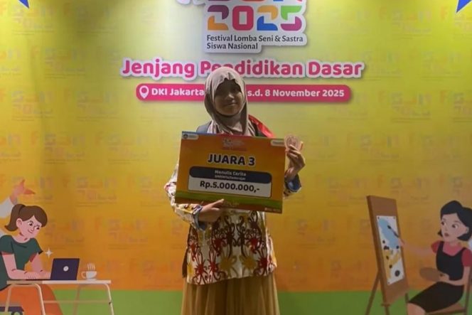 
					Pelajar SMP YPVDP Bontang Raih Juara 3 Nasional FLS3N 2025 Cabang Menulis Cerita