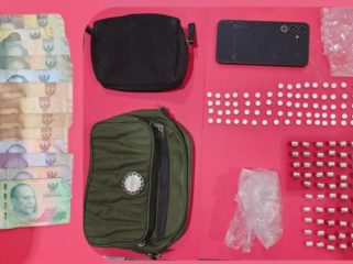 Barang bukti penangkapan pengedar narkoba di Bontang. (Istimewa/PolresBontang)