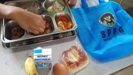 Menu kering MBG yang akan dibagikan selama bulan Ramadan di Kota Bontang. (Mirah Hayati/Jurnalpijar)