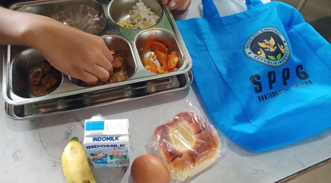 Menu kering MBG yang akan dibagikan selama bulan Ramadan di Kota Bontang. (Mirah Hayati/Jurnalpijar)