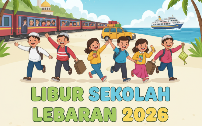 
					Ilustrasi libur sekolah Hari Raya Idul Fitri tahun 1447 H.