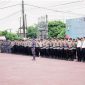Seluruh petugas operasi ketupat saat melakukan apel. (Istimewa)