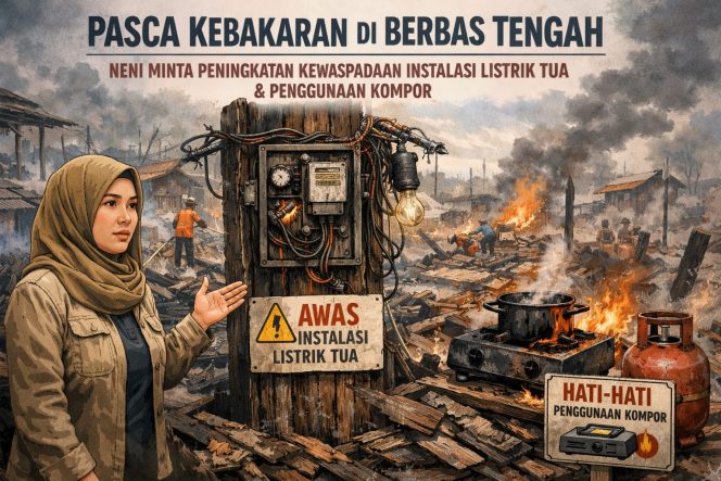
					Pasca Kebakaran Berbas Tengah, Neni Minta Peningkatan Kewaspadaan Instalasi Listrik Tua dan Penggunaan Kompor