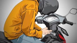 Teks Foto : ilustrasi tindakan curanmor.