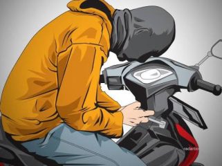 Teks Foto : ilustrasi tindakan curanmor.