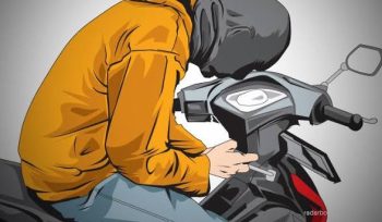 Teks Foto : ilustrasi tindakan curanmor.