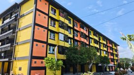 Rusunawa Pemkot Bontang di Kelurahan Api-Api, Kecamatan Bontang Utara.