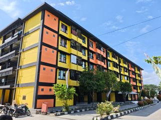 Rusunawa Pemkot Bontang di Kelurahan Api-Api, Kecamatan Bontang Utara.