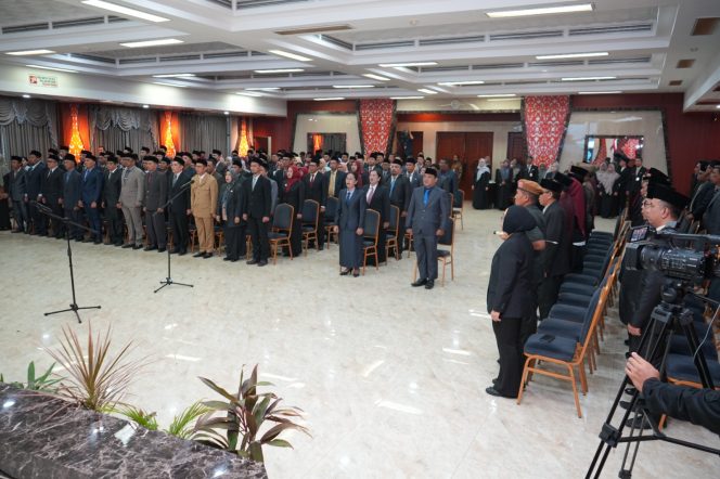 
					Mutasi 145 pegawai dari golongan eselon IV dan III, sebanyak 136 merupakan pejabat struktural dan 9 Jabatan Fungsional. (Foto: Istimewa)