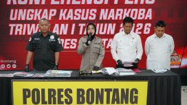 Situasi saat konferensi pers Polres Bontang. (Mirah Hayati/Jurnalpijar))