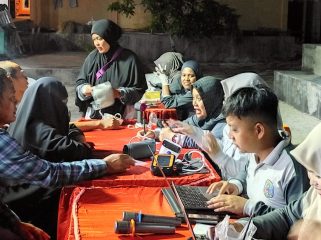 Pemeriksaan Kesehatan Gratis yang digelar Dinkes Bontang melalui Puskesmas Bontang Barat di Kelurahan Belimbing, Selasa (28/5/2026).