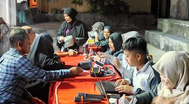 Pemeriksaan Kesehatan Gratis yang digelar Dinkes Bontang melalui Puskesmas Bontang Barat di Kelurahan Belimbing, Selasa (28/5/2026).