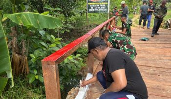 Aktivitas Tentara Manunggal Masuk Desa (TMMD) ke-12 di Kota Bontang,