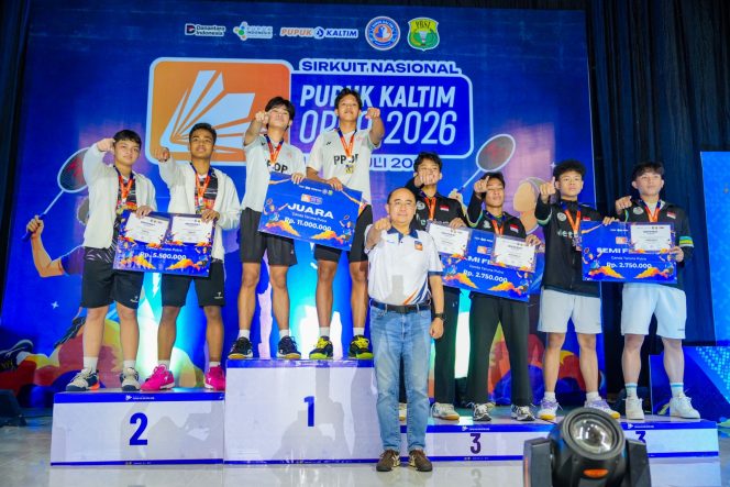 
					Kejuaraan Sirkuit Nasional C Open 2026 yang digelar Pupuk Kaltim. (Foto: Dok. Humas PKT)