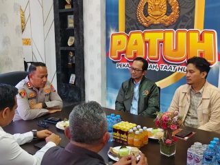 Audiensi pengurus PWI Bontang bersama Kapolres Bontang, Selasa (30/6/2026).