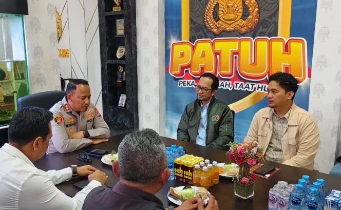 
					Audiensi pengurus PWI Bontang bersama Kapolres Bontang, Selasa (30/6/2026).
