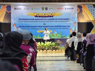 Workshop peningkatan kapasitas kader posyandu yang diselenggarakan Dinkes Bontang bekerja sama dengan PKT (Foto: Bambang)