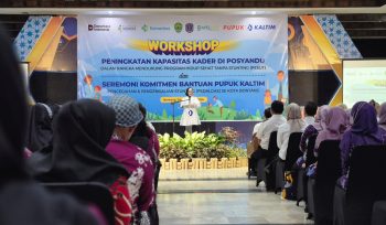 Workshop peningkatan kapasitas kader posyandu yang diselenggarakan Dinkes Bontang bekerja sama dengan PKT (Foto: Bambang)