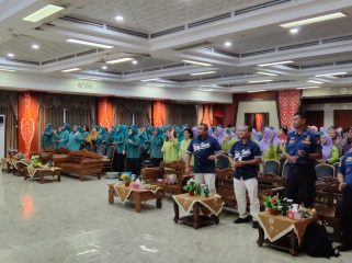 Sosialisasi kolaborasi Dinkes Bontang dan PT KPI di Auditorium Taman Tiga Dimensi (Foto: Bambang)
