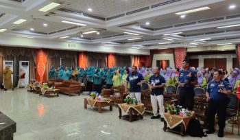 Sosialisasi kolaborasi Dinkes Bontang dan PT KPI di Auditorium Taman Tiga Dimensi (Foto: Bambang)
