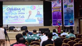 HeyJojo 2026, program kebugaran Badak LNG yang dirancang berjalan 16 pekan ke depan bagi pekerja dan keluarga serta mitra resmi diluncurkan, Kamis (13/8/2026). (Dok. Corcom&Services Dept.)