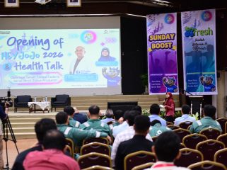 HeyJojo 2026, program kebugaran Badak LNG yang dirancang berjalan 16 pekan ke depan bagi pekerja dan keluarga serta mitra resmi diluncurkan, Kamis (13/8/2026). (Dok. Corcom&Services Dept.)
