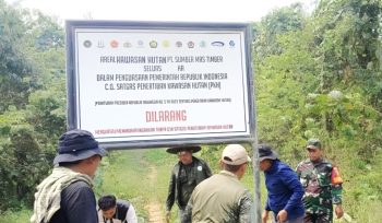Satgas PKH Kutim melakukan pengawasan dan verifikasi lapangan terkait konsesi lahan PT Sumber Mas Timber di Kecamatan Busang, Kabupaten Kutai Timur.